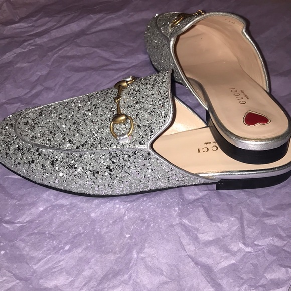gucci princetown glitter slipper